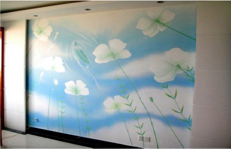 峨山画墙绘怎么画好白云的蓬松感？