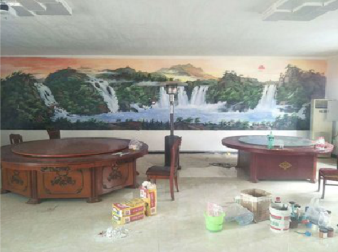 峨山墙绘-写实风景