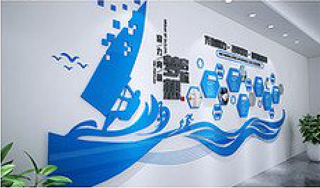 峨山海浪主题文化墙如何设计？