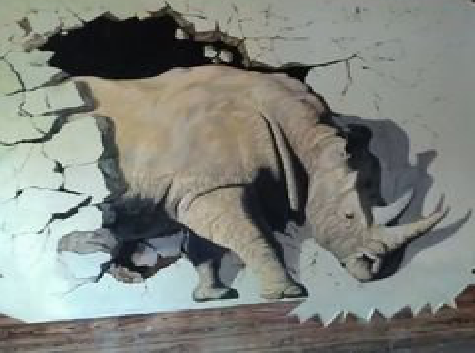 峨山在墙绘中，如何绘制3D效果？