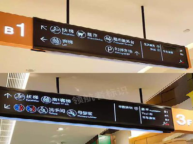 峨山如何通过商场标识牌引导客流分布？